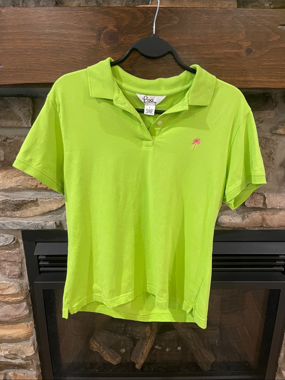 by Lilly Pulitzer Neon Lime Polo Top - Women's